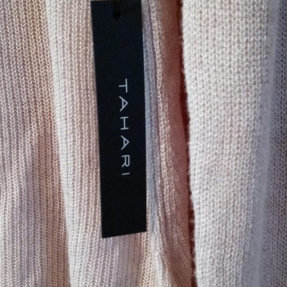 Tahari sweater NWT beige never worn large - Picture 5 of 9